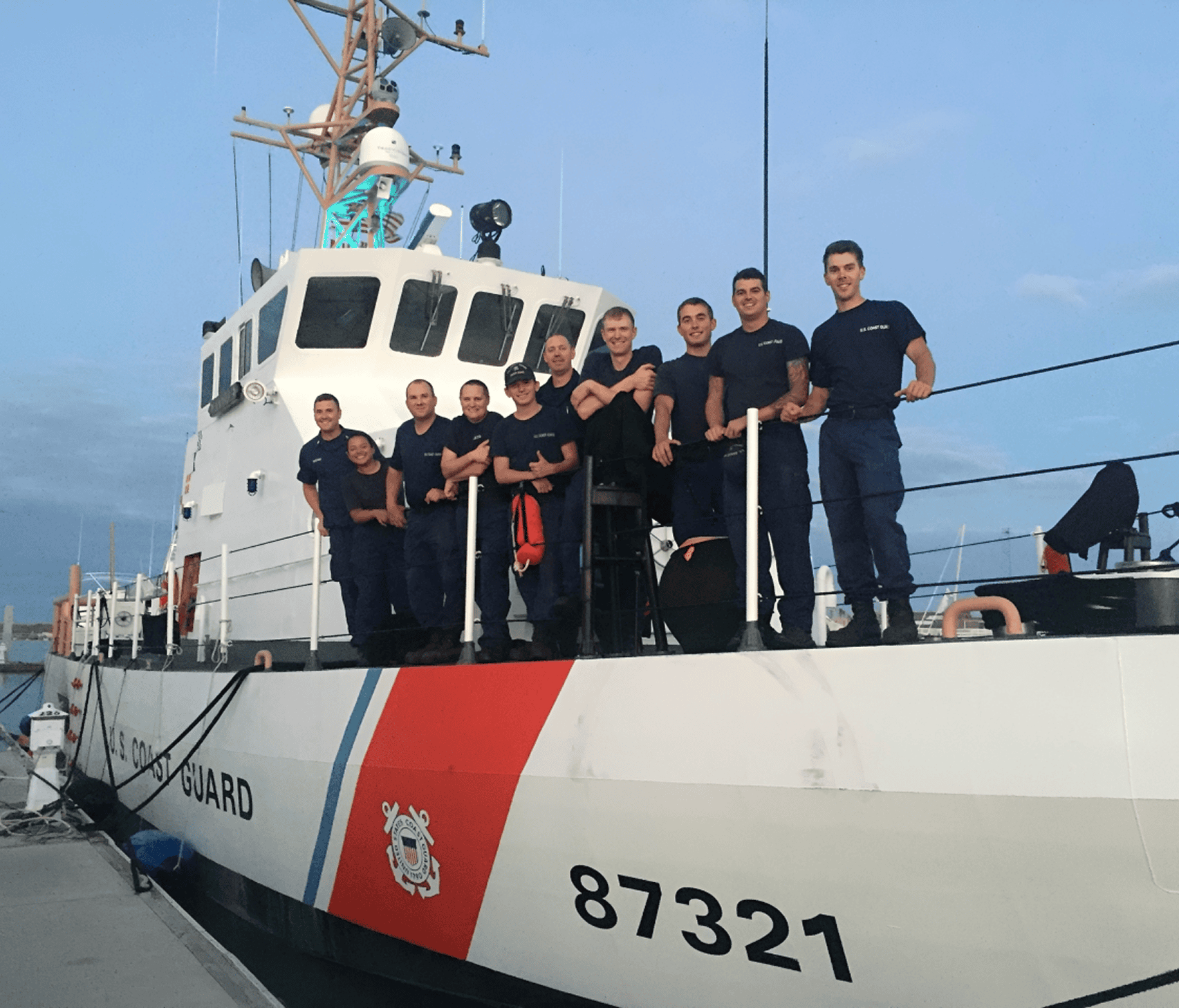 Coast Guard crew on patrol boat1